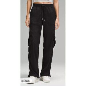 Lululemon Dance Studio Pants Black Unlined Mid Rise Cinch Leg Women’s Small S